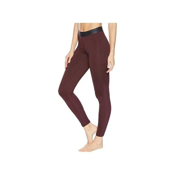 Nike Pro Women’s Leggings XS Burgundy Nike Dri Fit Leggings - Picture 2 of 3